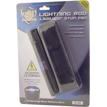 Paralyzér Streetwise 2 500 000 voltov - pero s LED baterkou - ružová farba